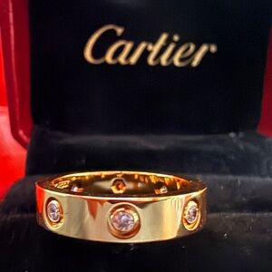 NWOT GOLD RING 8 DIAMOND CZ SIZE 5